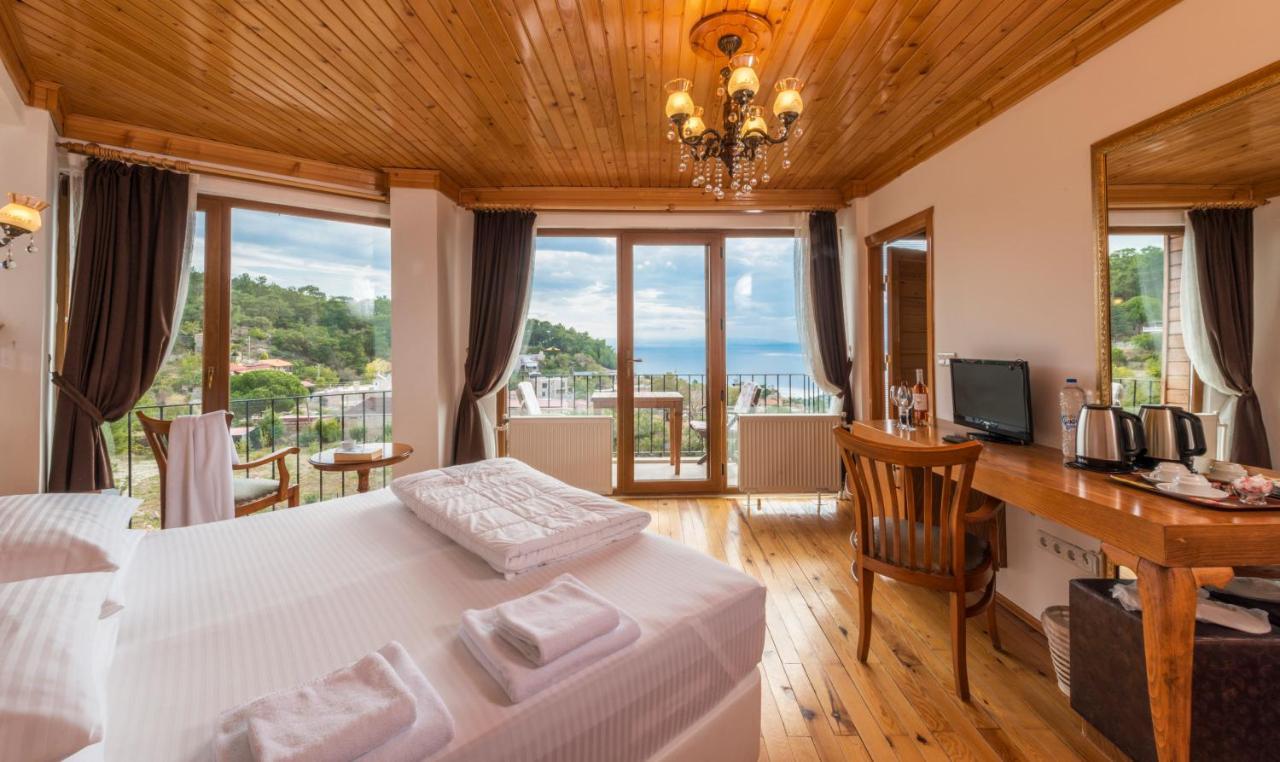Assos Kayalar Terrace Hotel Sazlı Kültér fotó