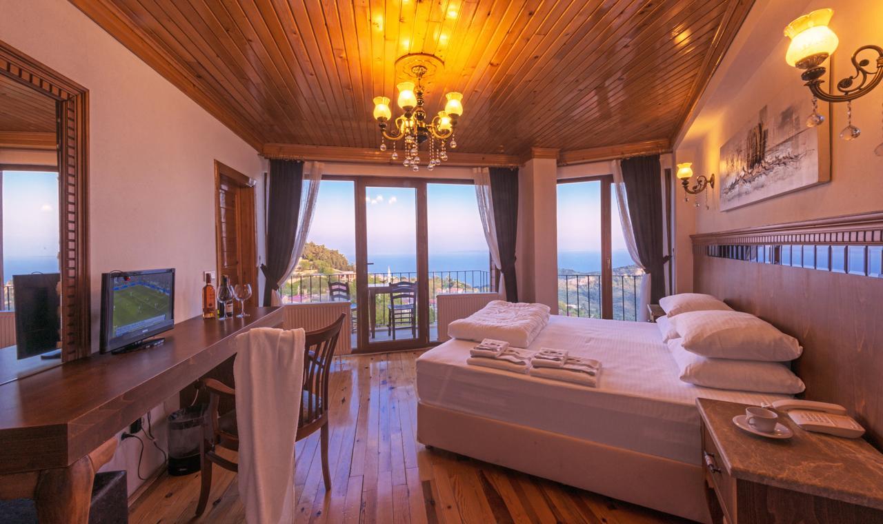 Assos Kayalar Terrace Hotel Sazlı Kültér fotó