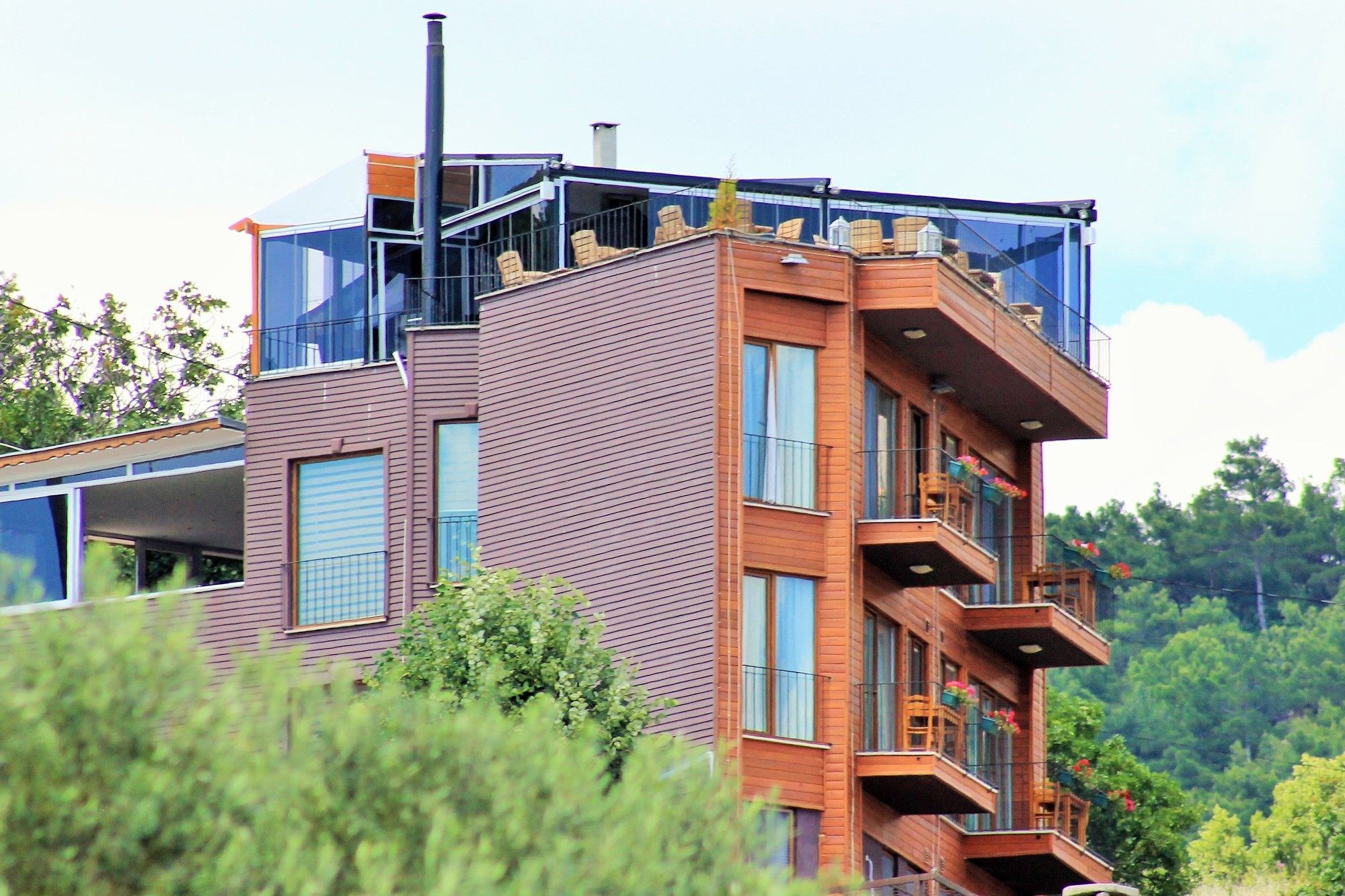 Assos Kayalar Terrace Hotel Sazlı Kültér fotó